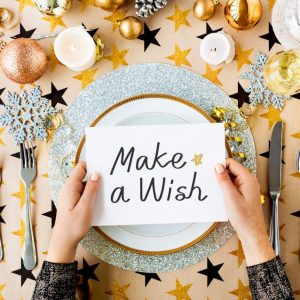 Make a Wish card and festive table settings