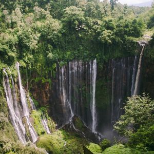 tumpak sewu waterfall java indonesia sq