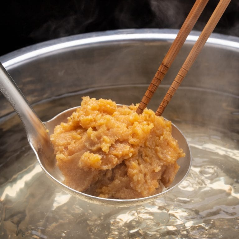 Miso paste in water
