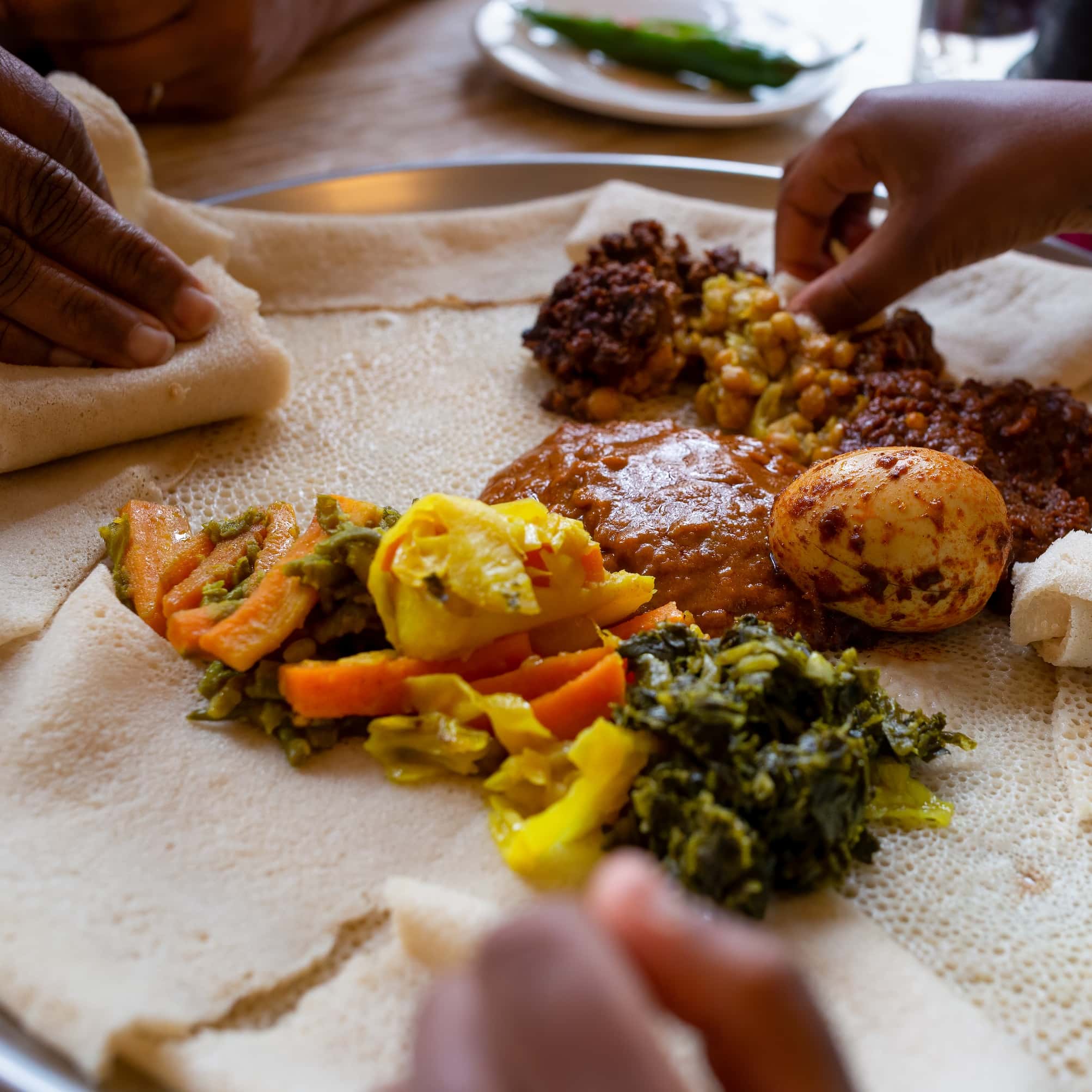 Sharing an Ethiopian Meal