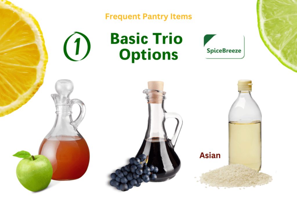 basic trio no 1 - vinegar options