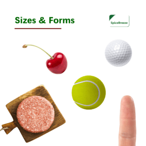 Meatballs Sizes & Forms