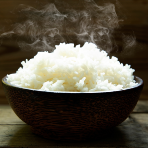 cooked rice bowl