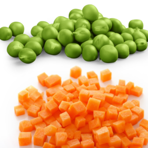 peas carrots